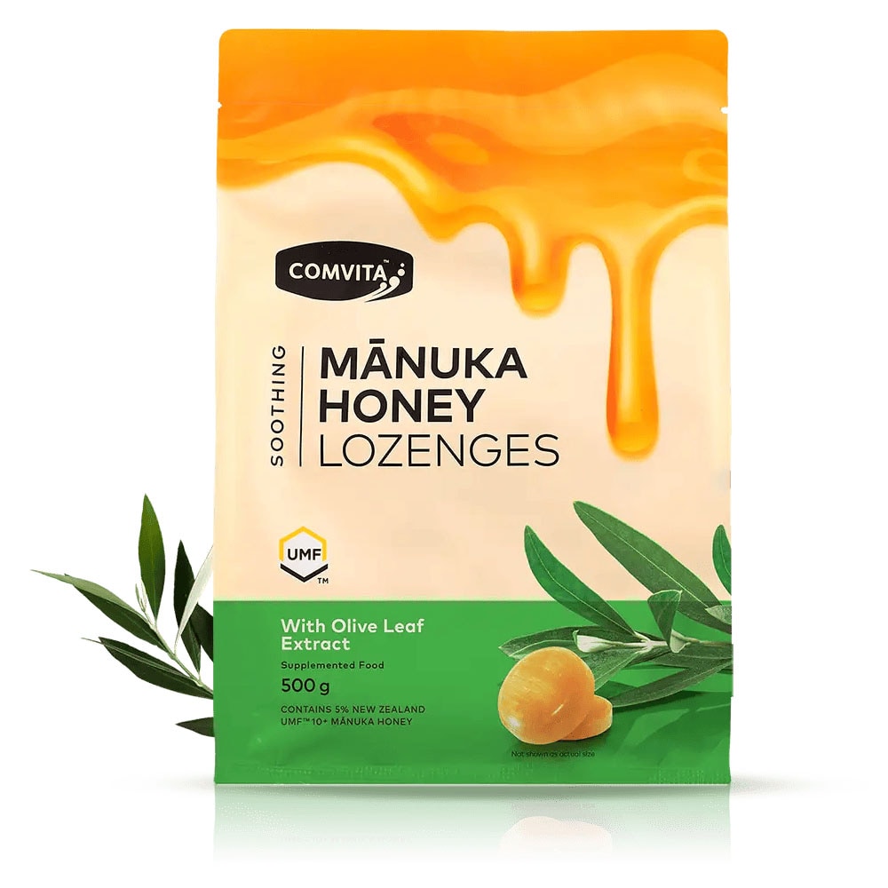 Comvita 康維他 UMF 10+ 麥蘆卡蜂蜜潤喉糖 (橄欖葉) 500g
