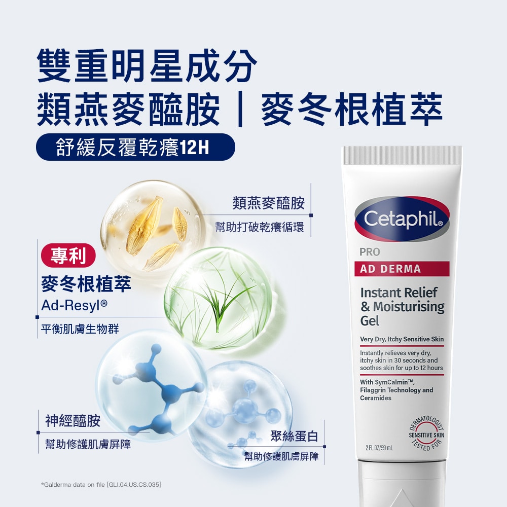 舒特膚 AD益膚康瞬效舒敏凝膠 59ml 神經醯胺