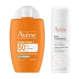 【防曬超值組】AVENE 雅漾 去油光防曬活泉舒緩組(去油光霧感防曬乳SPF50 50ml+舒護活泉水 50ml)第1張小圖