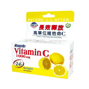 HealthGo 生達 靚漾C緩釋錠 Vitamin C 1000mg 60錠 維他命C