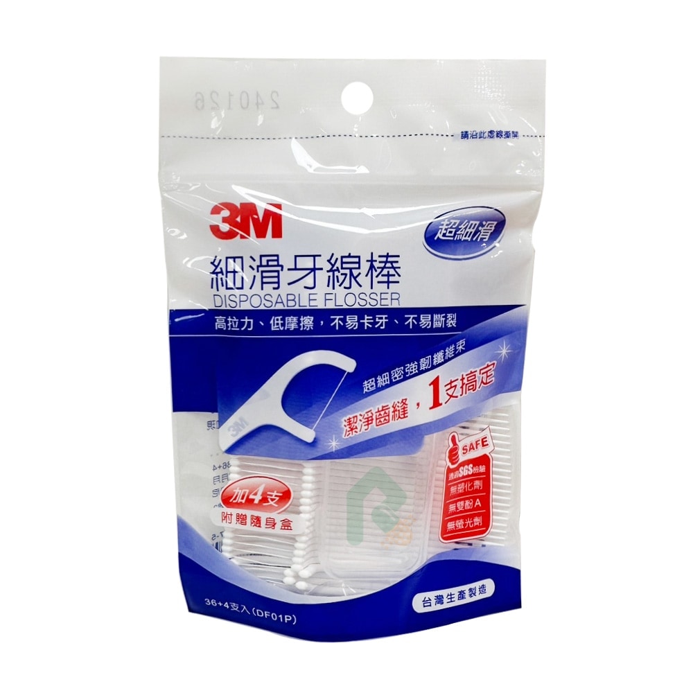 3M 細滑牙線棒 36+4支入