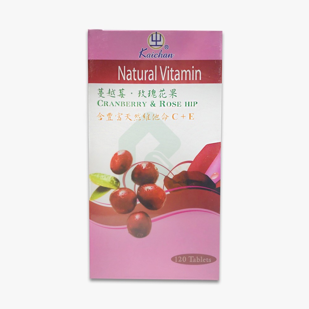 凱全 蔓越莓玫瑰果實C+E 120粒 (維他命C) 