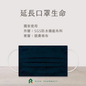 兒童口罩套 機能防潑水布口罩套! 防飛沬、粉塵 可重複清洗 (防護類)