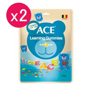 【2入組】ACE 字母Q軟糖240g (超值量販包) 維奇聰明軟糖系列
