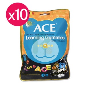 【10入組】ACE 字母Q軟糖48g 維奇聰明軟糖系列