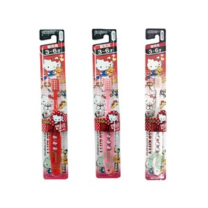 日本EBISU HELLO KITTY 3~6歲兒童牙刷(單支). 隨機色出貨