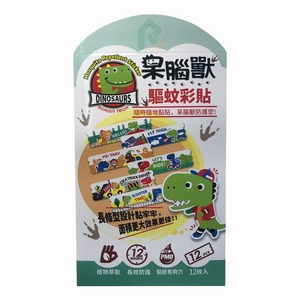 呆腦獸驅蚊彩貼 12入/袋