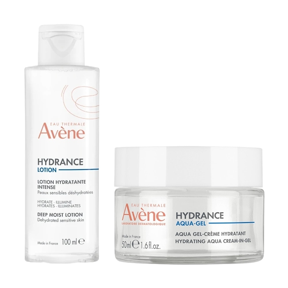 【超值組】AVENE 雅漾 玻尿酸瞬透水光霜 50ml + 24H玻尿酸保濕保濕精華露 100ml