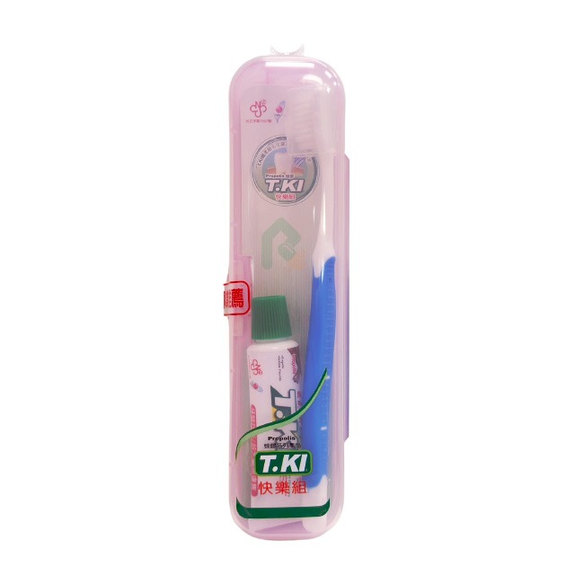 【即期良品牙刷旅行組】T.KI  蜂膠牙膏+軟毛牙刷組
