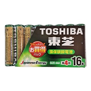 TOSHIBA東芝環保碳鋅4號電池16入