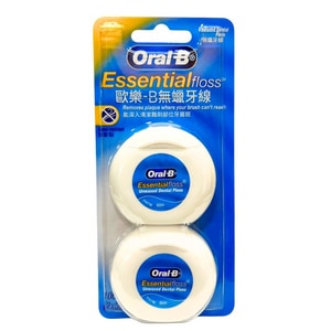 【2入組】Oral-B 歐樂B 無蠟牙線 50M