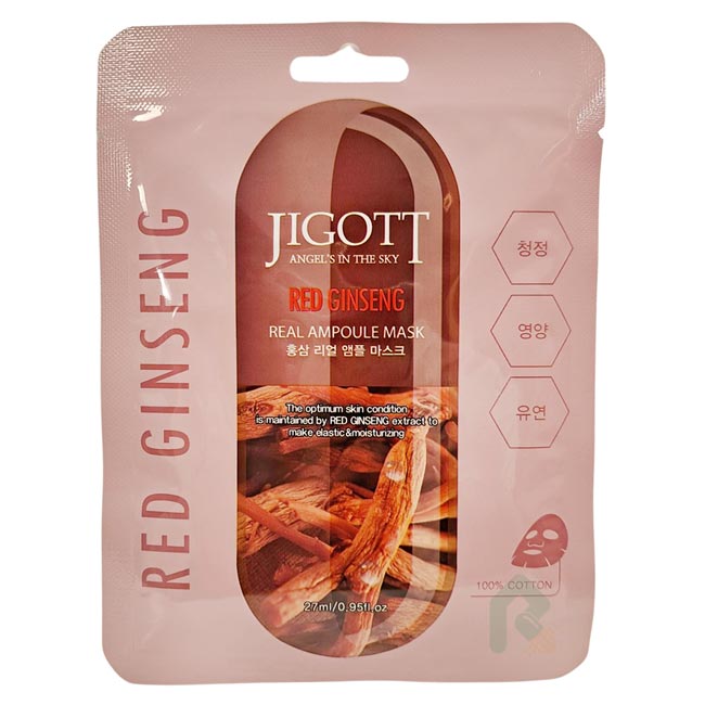 JIGOTT 鎖水保濕安瓶面膜 紅蔘 27ml