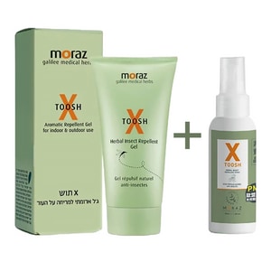 即期良品【防蚊組】MORAZ 茉娜姿 尤加利草本精油驅蚊凝露 50ml + 驅蚊噴霧(隨身瓶) 30ml