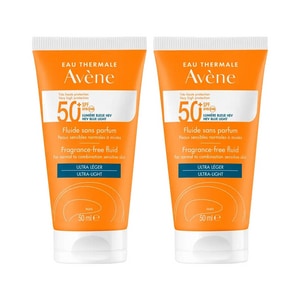 【買1送1組】AVENE 雅漾 超能輕感防曬液(無香) SPF50+ 50ml