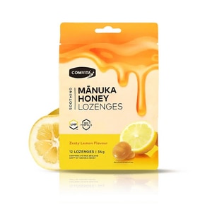 Comvita 康維他 UMF 10+ 蜂膠麥蘆卡蜂蜜潤喉糖 (檸檬) 12粒/包