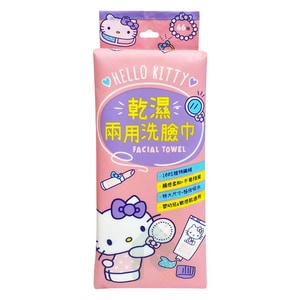 Hello Kitty 乾濕兩用珍珠紋洗臉巾 66抽/包