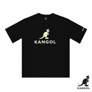 【KANGOL】經典LOGO圓領短袖棉T-shirt