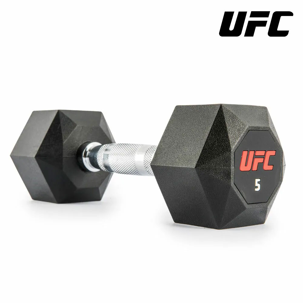 UFC 橡塑八角形啞鈴 5kg