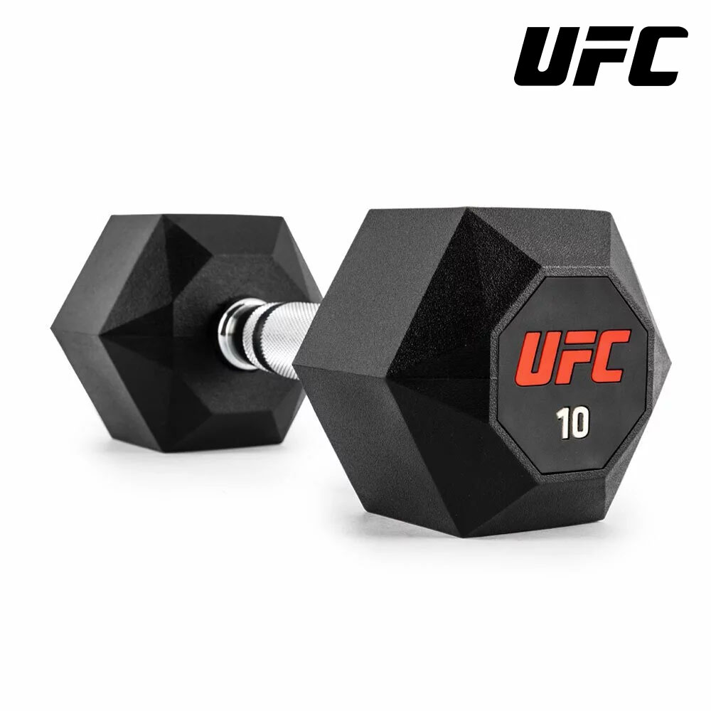 UFC 橡塑八角形啞鈴 10kg
