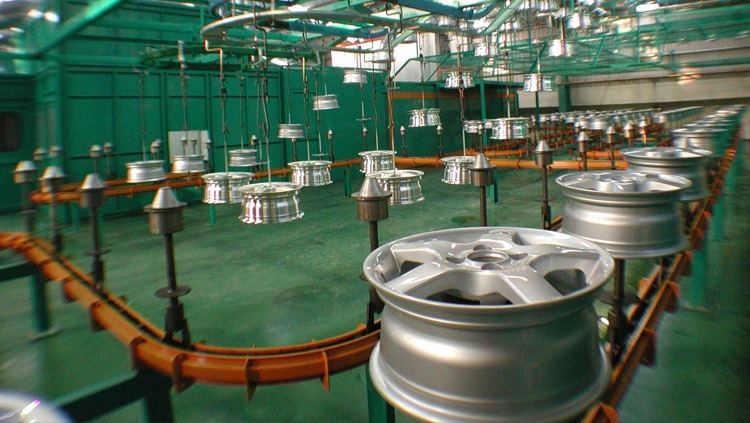 汽車鋁鋼圈靜電塗裝系統