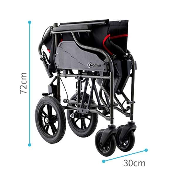 折背鋁輪椅-小輪