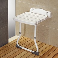 壁掛式撐地折疊洗澡椅（台灣製造）第4張小圖