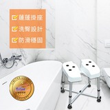 【五星評價】無靠背洗臀洗澡椅（台灣製造）－現代黑第1張小圖