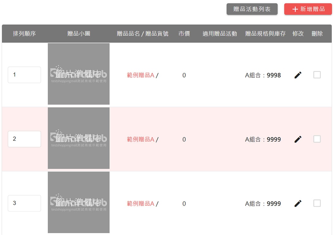 建立重複的N個「品牌贈品」