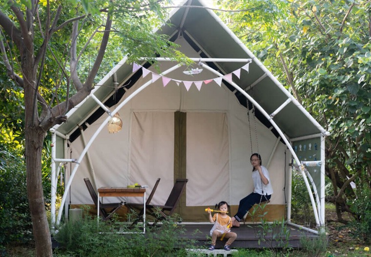 豪華露營、懶人露營、免裝備露營、免搭帳露營、網美露營、親子露營、Glamping