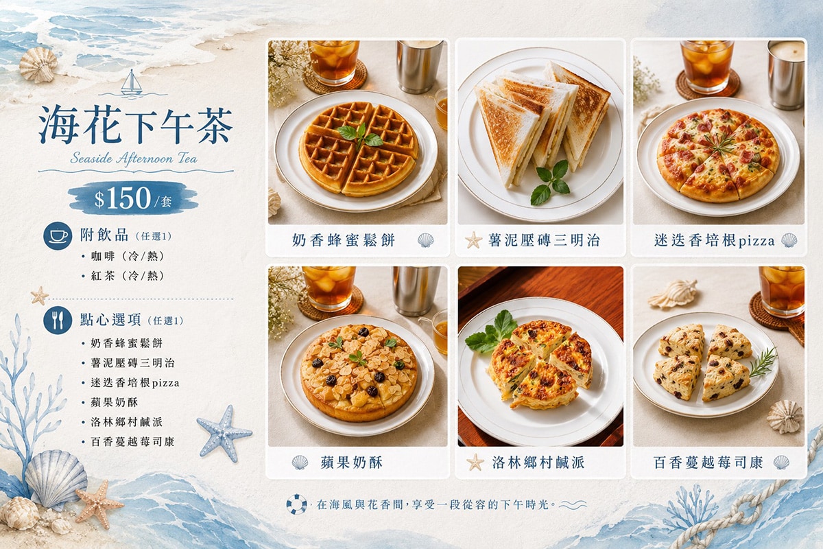 海花下午茶菜單