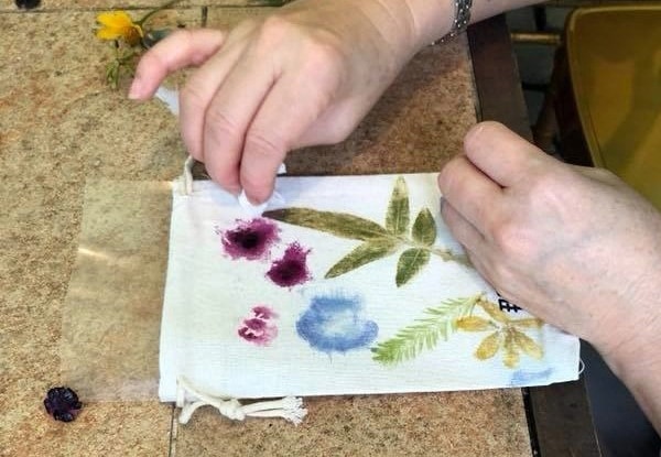 DIY手作-植物拓染