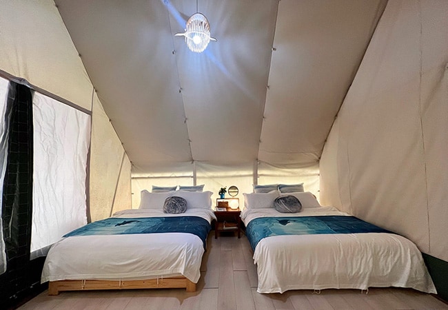 享受大自然的同時，也能擁有舒適的私密空間