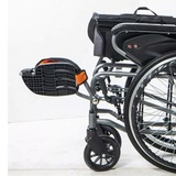 ★ 均佳 Jin Jia ★  均佳JW-350 鋁合金掀腳輪椅 看護型｜長照輔具補助 手動輪椅 機械式輪椅 醫院輪椅 捐贈輪椅 雙煞輪椅第1張小圖