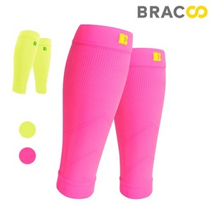 ★ BRACCO 奔酷 ★ LS70 高階小腿襪套 桃紅/螢光