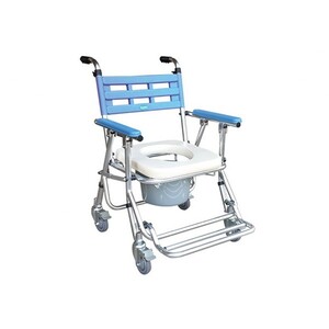 ★ YAHO耀宏 ★  鋁合金收合式便器椅（有輪/高低可調） YH121-3 ｜台中便器椅 便椅