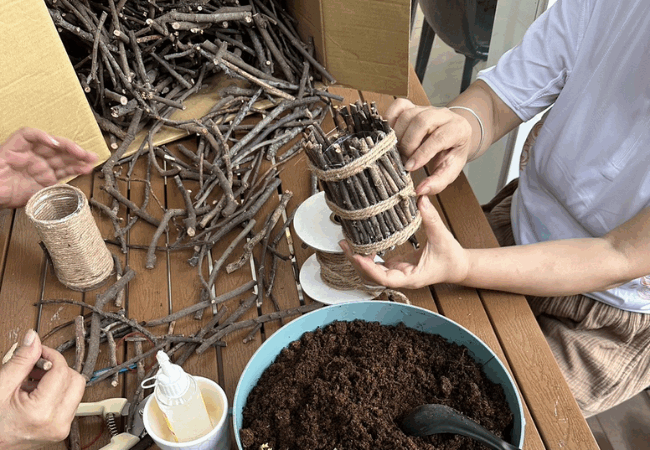 製作香草盆栽