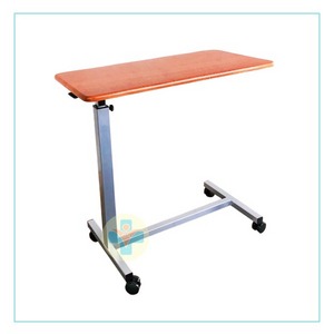 移動式餐桌板 床旁桌 病床餐桌 輪椅餐桌 升降式餐桌 電動床餐桌板(附四輪剎車) (桌面高低可調整)