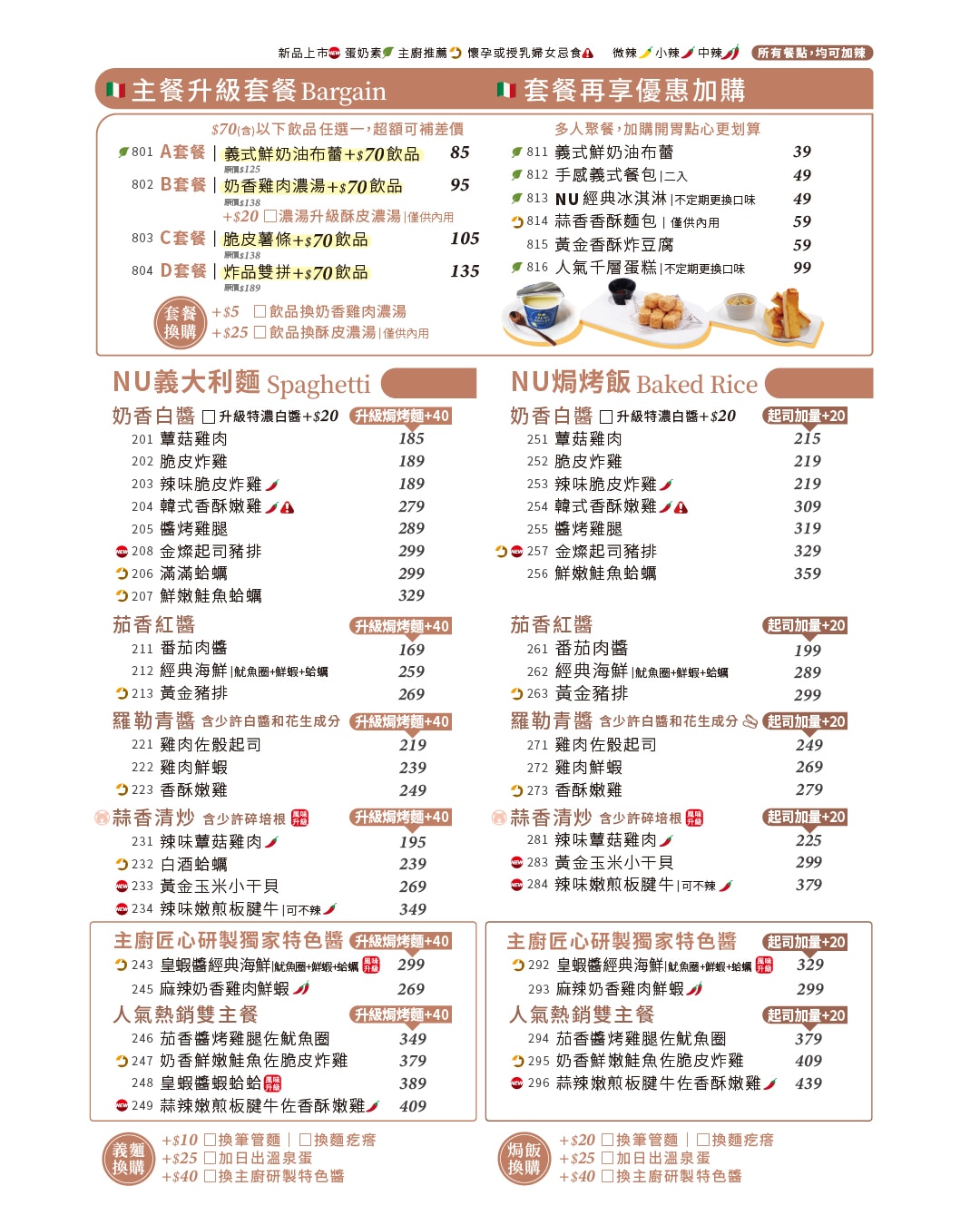 2026 NU PASTA 主餐菜單-100
