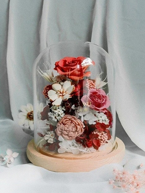 紀念永生玻璃花盅