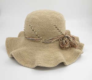 手工編織寬緣帽
