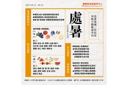 24節氣母胎養生秘笈-處暑