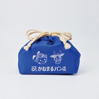 【昭和復古雜貨】金丸麵包店 束口便當袋第1張小圖