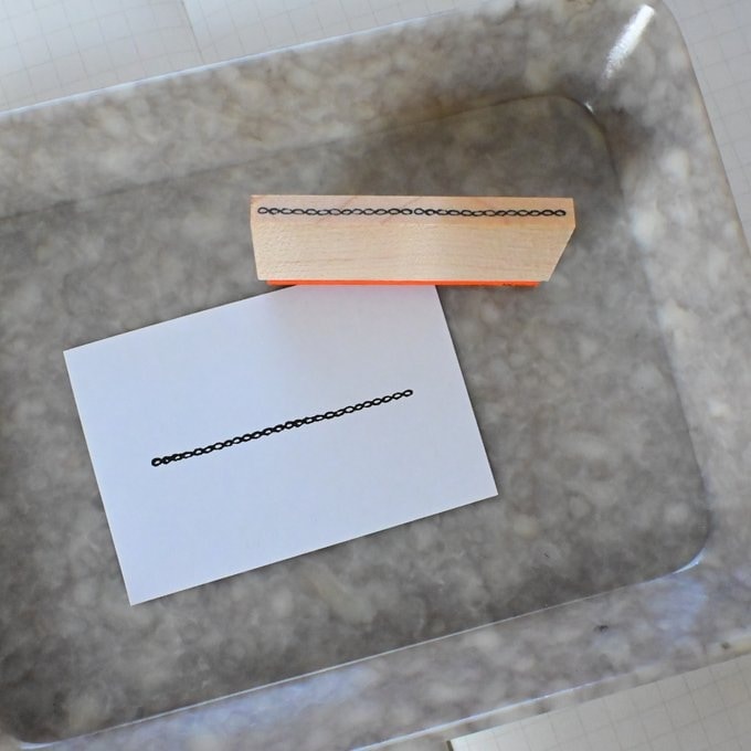 【MA7 stamp】 Chain line MNS-013