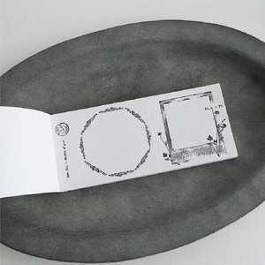 【YOHAKU】活版票據樣式memo collection grey M-135 
