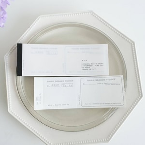 【YOHAKU】活版票據memo Ticket Grey M-167