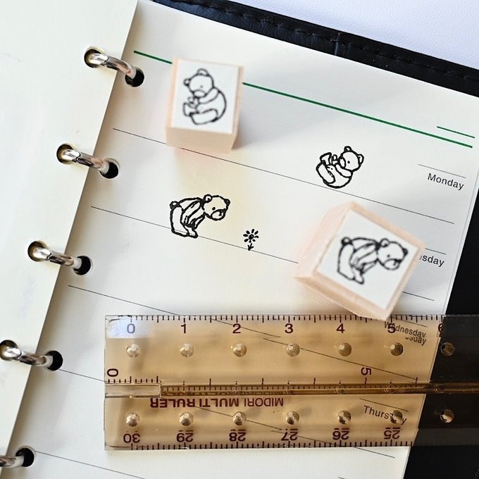 【MA7 stamp】捲動小熊 MNS-036