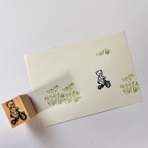 【MA7 stamp】三輪車小熊 MNS-038