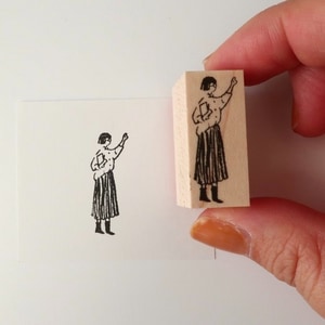 【MA7 stamp】圖書館的文子 MNS-047