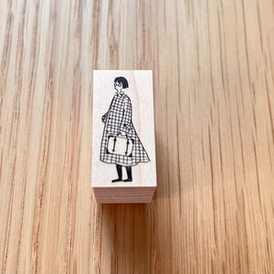 【MA7 stamp】穿格紋文子 MNS-069