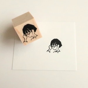 【MA7 stamp】戴眼鏡的的文子 MNS-087